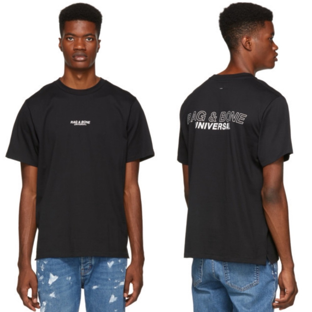 Rag & Bone Universal Black T-Shirt